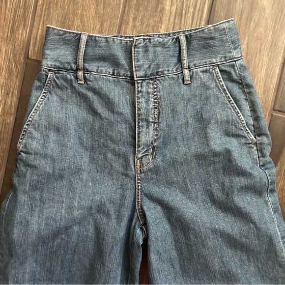 Joie MaryLu Crop Wide Leg Culotte Jeans in Denim Sky Wash Sz 4 *NO BELT* - Picture 4 of 8